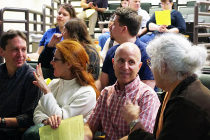 Art History Symposium students at breaktime